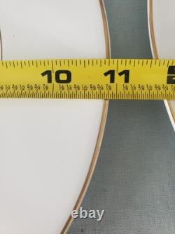 Wedgwood Set of 6 Gloucester Dinner Plates 10 3/4 Gold Rim Bone China Excellent