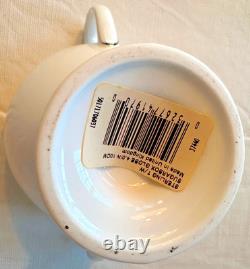 Wedgwood Sterling Bone China 4 Cup & Saucer Sets + Sugar Creamer NWT England