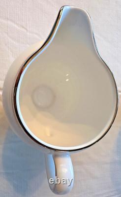 Wedgwood Sterling Bone China 4 Cup & Saucer Sets + Sugar Creamer NWT England
