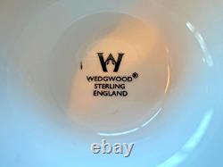 Wedgwood Sterling Bone China 4 Cup & Saucer Sets + Sugar Creamer NWT England