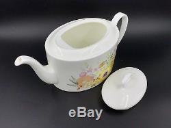 Wedgwood Summer Bouquet 3 Pieces Tea Set Teapot Creamer Sugar Bone China England