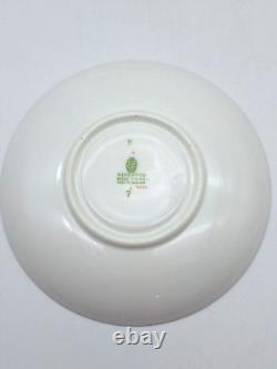 Wedgwood Swinburne Ruby Footed Teacups And Saucers Set Of 4 Bone China England