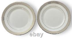 Wedgwood Vera Wang GROSGAIN Fine Bone China England 2 Place Settings Excellent