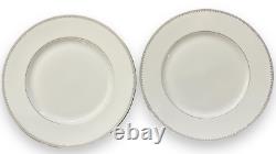 Wedgwood Vera Wang GROSGAIN Fine Bone China England 4 Dinner 4 Salad Excellent