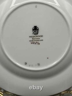 Wedgwood W2376 Bone China Blue & Gold 6 Side Plates Set of 8 Made in England