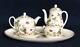 Wedgwood WILD STRAWBERRY Miniature Mini Coffee & Tea Set Made in England