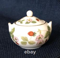 Wedgwood WILD STRAWBERRY Miniature Mini Coffee & Tea Set Made in England