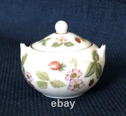 Wedgwood WILD STRAWBERRY Miniature Mini Coffee & Tea Set Made in England