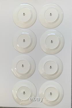 Wedgwood Waverley Bone China Salad Plates 8 1/8 England Set of 8