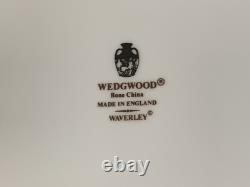 Wedgwood Waverley Bone China Salad Plates 8 1/8 England Set of 8