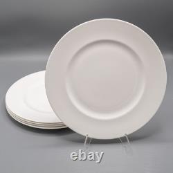 Wedgwood White Dinner Plates 10 7/8 Set of 5 Bone China FREE USA SHIPPING