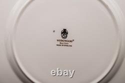 Wedgwood White Dinner Plates 10 7/8 Set of 5 Bone China FREE USA SHIPPING