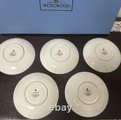 Wedgwood Wild Strawberry Cup & Saucer Set of 5 Bone China England Tea Set CS 5
