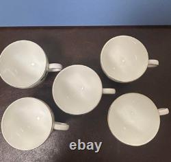 Wedgwood Wild Strawberry Cup & Saucer Set of 5 Bone China England Tea Set CS 5