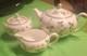 Wedgwood Wild Strawberry Teapot Sugar Bowl Creamer Tea Set Bone China England