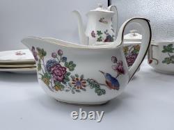 Wedgwood Williamsburg Cuckoo Coffee for Two Bone China England Set