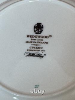 Wedgwood Williamsburg Cuckoo Coffee for Two Bone China England Set