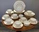 Wedgwood bone china SET of 10 FIVE-piece place settings X7000, Gold Rim, England