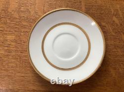 Wedgwood bone china SET of 10 FIVE-piece place settings X7000, Gold Rim, England