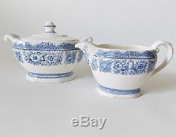 Wedgwood'yale' Tea Set Blue And White China Antique Wedgwood Etruria England