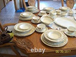 Woods & Sons China Arley Pattern 1930's 100 Piece Dinnerware Grouping England