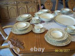 Woods & Sons China Arley Pattern 1930's 100 Piece Dinnerware Grouping England
