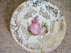 ZENA bone china England porcelain TEA set, RARE Pinkie Stunning Vintage tea set