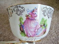 ZENA bone china England porcelain TEA set, RARE Pinkie Stunning Vintage tea set